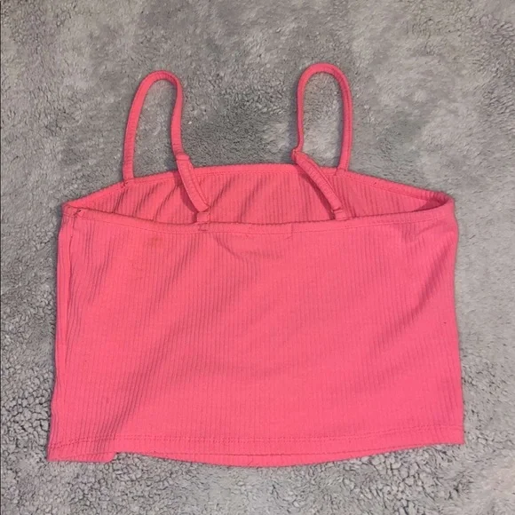 Pink Cropped Tank - Picture 2 of 3